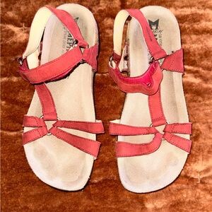Mephisto Red Strappy Sandals 37